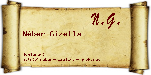 Néber Gizella névjegykártya