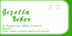 gizella neber business card
